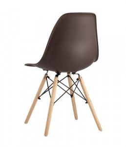 Стул EAMES, коричневый, дер. ножки